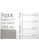 PUREGRIP® Glass Carboys - Round - Clear - 83B VersaCap® - 20 L - 1/EA