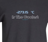 -273.15˚C is the Coolest Black T-Shirt  - LabRatGifts - 1