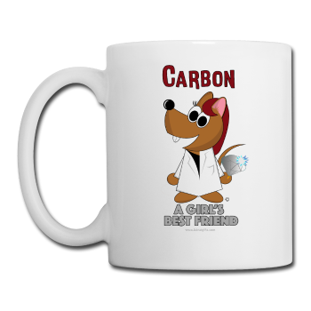 "Carbon, A Girls Best Friend" - Mug white / One size - LabRatGifts