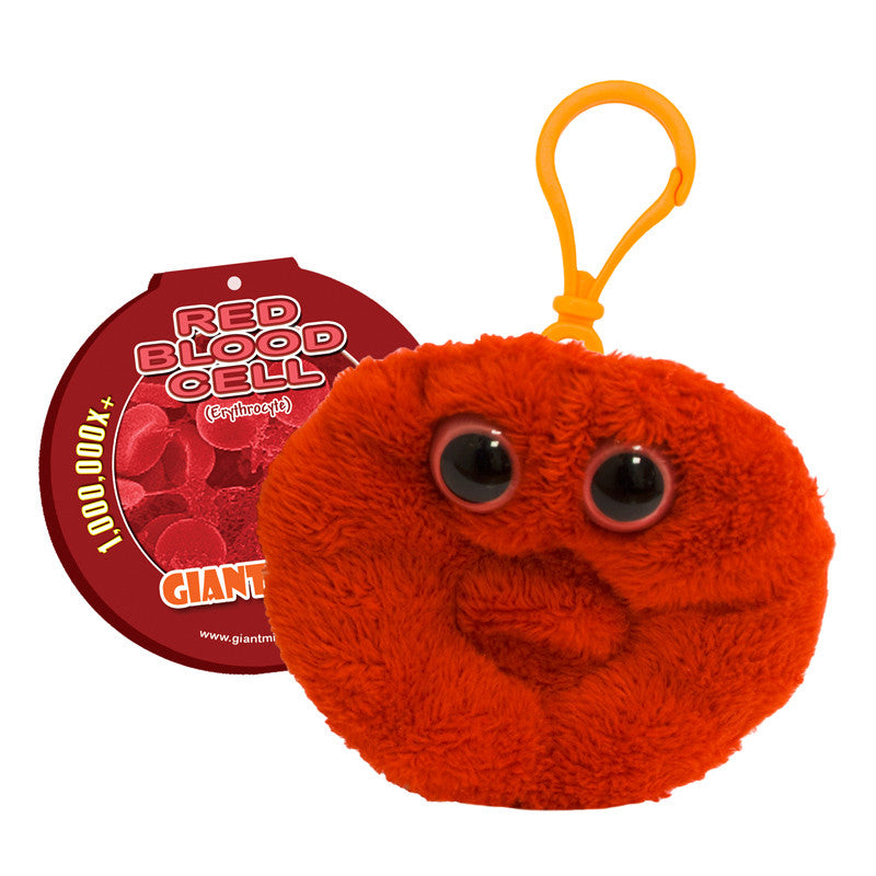 Red Blood Cell (Erythrocyte) - GIANTmicrobes® Keychain  - LabRatGifts