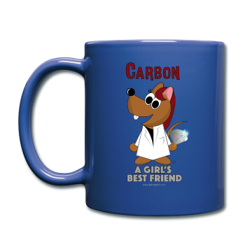 "Carbon, A Girl's Best Friend" - Mug royal blue / One size - LabRatGifts - 1