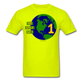 "We Only Get 1 Earth" - Men's T-Shirt - safety green