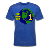 "We Only Get 1 Earth" - Men's T-Shirt - mineral royal