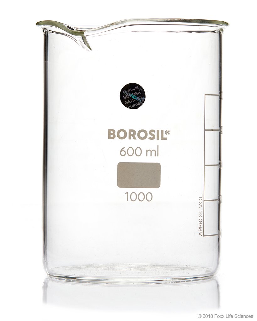 Borosil® Low Form Griffin Beaker with Spout 10L ISO3834 Borosilicate
