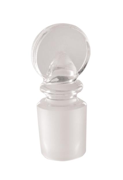 Borosil® Stoppers, Glass, Clear, Pennyhead, Solid, 10/19 CS/20