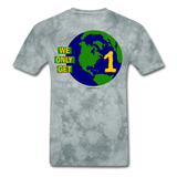 "We Only Get 1 Earth" - Men's T-Shirt - grey tie dye