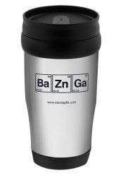 "BaZnGa" - 16oz Travel Mug  - LabRatGifts