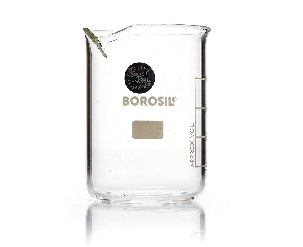 Borosil® Low-Form Glass Beakers with Spout - 5mL - CS/20