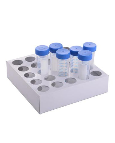Abdos Racked 50mL Centrifuge Tube with Conical Bottoms, 16 Paper Racks, Gamma Sterilized, 400/CS