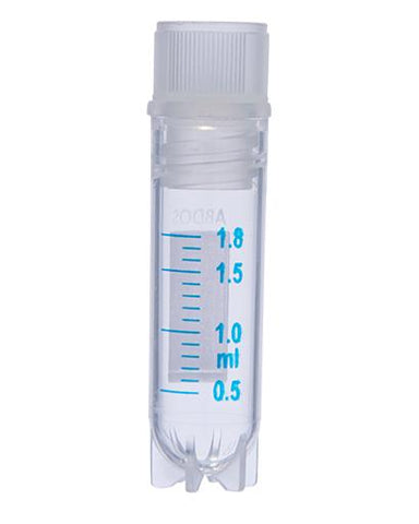 Abdos Cryo Vial internal Thread with Star Foot and Silicone Seal, PP, 1.8ml, Gamma Sterilized, 1000/CS
