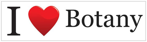"I ♥ Botany" - Bumper Sticker Default Title - LabRatGifts