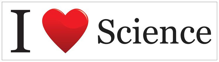 "I ♥ Science" - Bumper Sticker Default Title - LabRatGifts