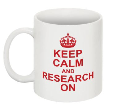 "Keep Calm and Research On" - Mug Default Title - LabRatGifts - 1