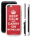 "Keep Calm and Carry On in the Lab" - Protective iPhone 6/6s Case  - LabRatGifts - 1