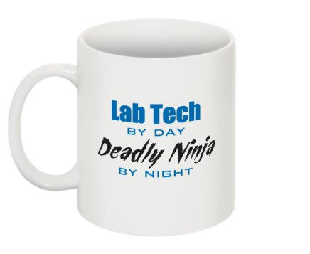 "Lab Tech By Day, Deadly Ninja By Night" - Mug Default Title - LabRatGifts - 1