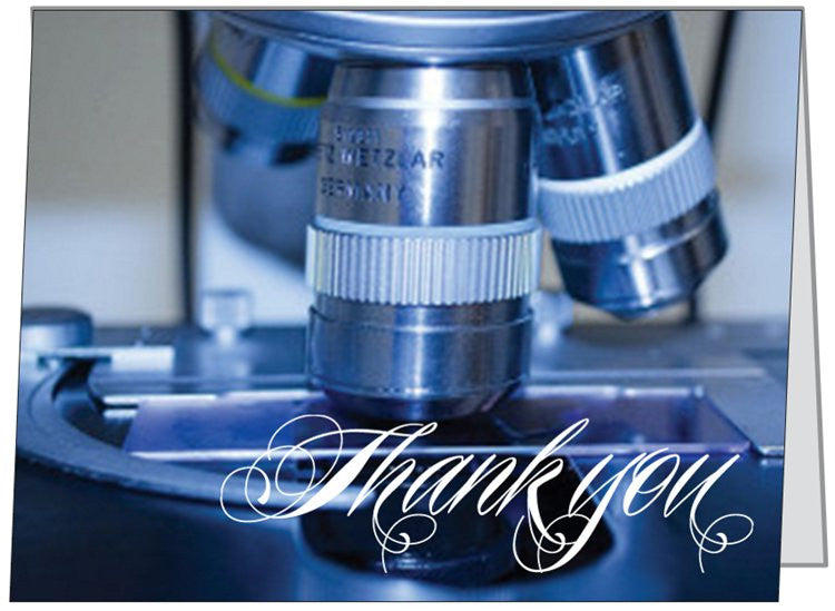 "Microscope" - Thank You Card Default Title - LabRatGifts - 1