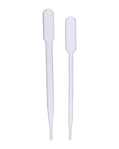 Abdos Pasteur Pipettes, Low Density Polyethylene (LDPE) 0.5ml, Sterile Individually Wrapped, 500/CS