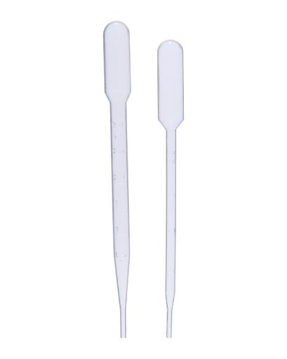 Abdos Pasteur Pipettes, Low Density Polyethylene (LDPE) 3.0ml, Sterile Individually Wrapped, 450/CS