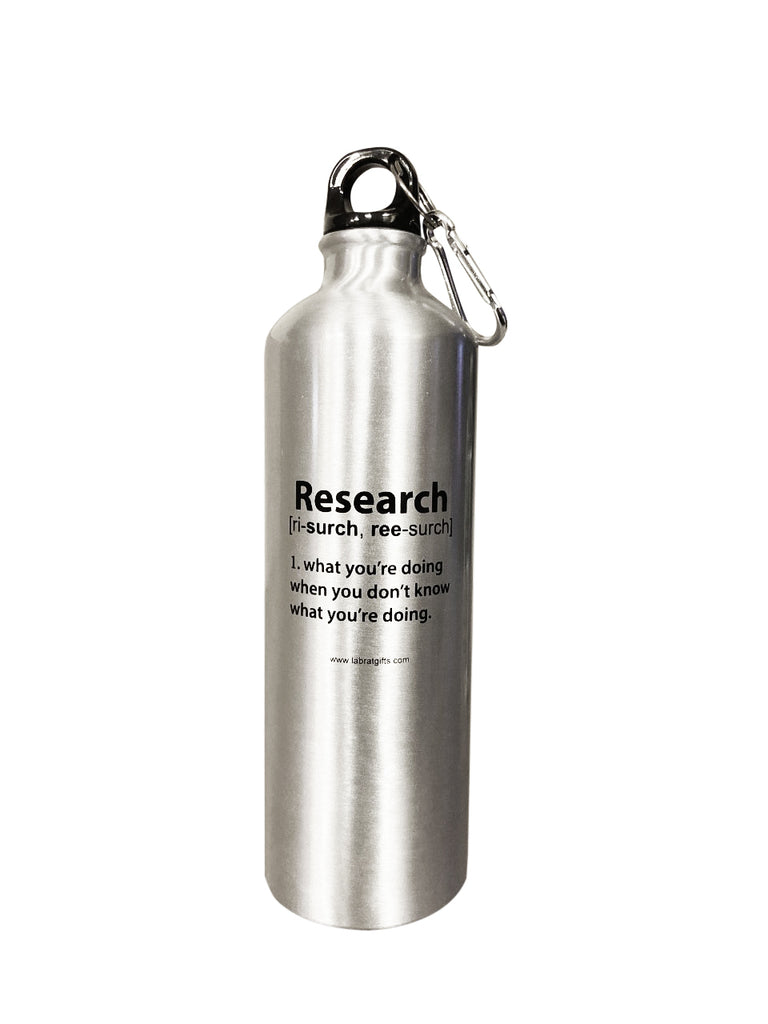 "Research" - 26oz Water Bottle