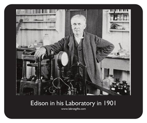 "Thomas Edison" - Mouse Pad Default Title - LabRatGifts