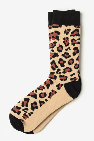 Leopard Sock Beige - LabRatGifts - 1