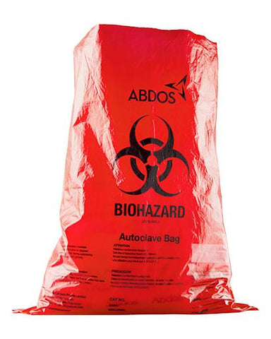 Abdos Biohazard Disposable bags, Polypropylene (PP) (42 X 42 IN) 100/CS