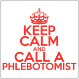 "Keep Calm and Call A Phlebotomist" (red) - Men's T-Shirt  - LabRatGifts - 14