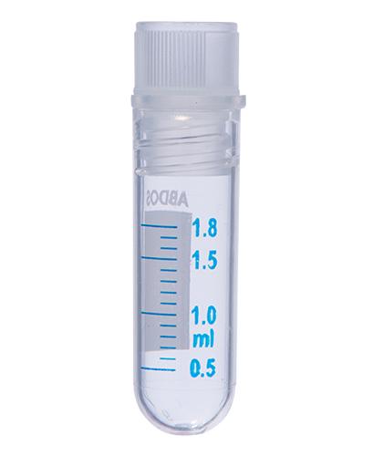 Abdos Cryo Vial internal Thread with Star Foot and Silicone Seal, PP, 4.5ml, Gamma Sterilized, 500/CS