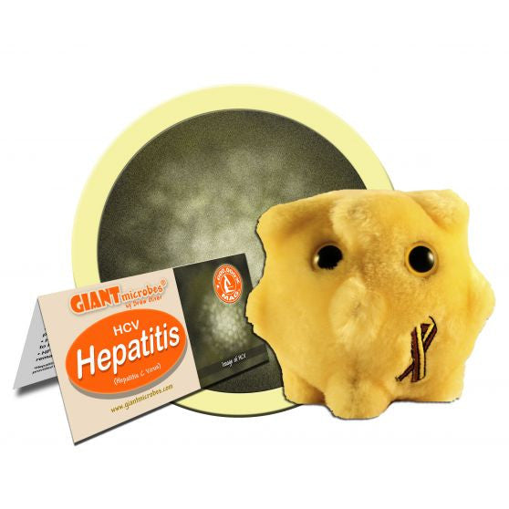 Hepatitis (Hepatitis C Virus) - GIANTmicrobes® Plush Toy  - LabRatGifts - 1