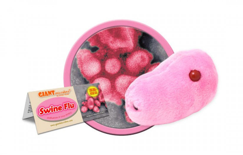 Swine Flu (Influenza A Virus H1N1) - GIANTmicrobes® Plush Toy  - LabRatGifts - 1