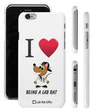 "I ♥ Being A Lab Rat" - iPhone 6/6s Case  - LabRatGifts - 1