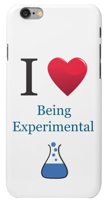 "I ♥ Being Experimental" - iPhone 6/6s Case Default Title - LabRatGifts - 2