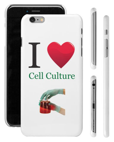 "I ♥ Cell Culture" - iPhone 6/6s Plus Case  - LabRatGifts - 1
