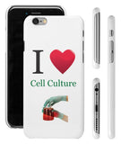 "I ♥ Cell Culture" - iPhone 6/6s Case  - LabRatGifts - 1