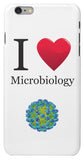 "I ♥ Microbiology" - iPhone 6/6s Plus Case Default Title - LabRatGifts - 2