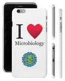 "I ♥ Microbiology" - iPhone 6/6s Plus Case  - LabRatGifts - 1