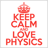"Keep Calm and Love Physics" (red) - Men's T-Shirt  - LabRatGifts - 14