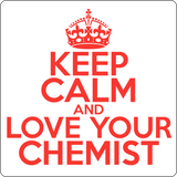 "Keep Calm and Love Your Chemist" (red) - Men's T-Shirt  - LabRatGifts - 14