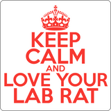 "Keep Calm and Love Your Lab Rat" (red) - Men's T-Shirt  - LabRatGifts - 14