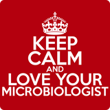 "Keep Calm and Love Your Microbiologist" (white) - Men's T-Shirt  - LabRatGifts - 12