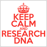"Keep Calm and Research DNA" (red) - Men's T-Shirt  - LabRatGifts - 14