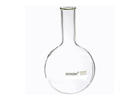 Borosil® Flasks, Boiling, Round Bottom, Ground Glass Neck, 50mL, 29/32, CS/20