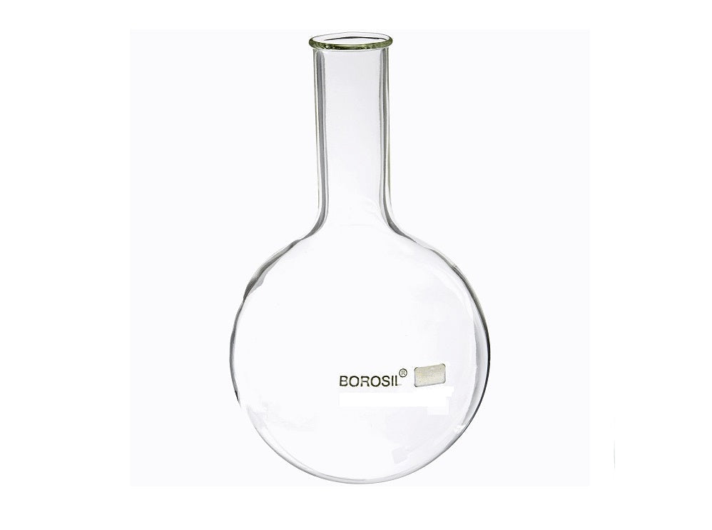 Borosil® Flasks, Boiling, Round Bottom, Beaded Rim, 50mL, CS/70