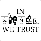 "In Science We Trust" (black) - Men's T-Shirt  - LabRatGifts - 12