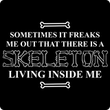 "Skeleton Inside Me" - Women's T-Shirt  - LabRatGifts - 10