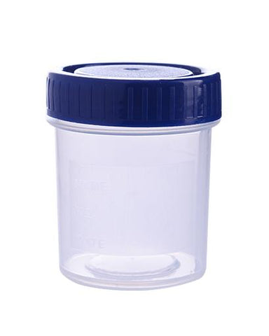 Abdos Sample Container, PP/PE, 60ml, Gamma Sterilized, Individually Wrapped, 350/CS