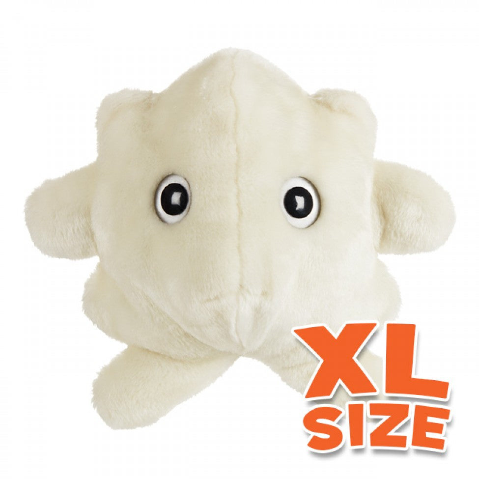 White Blood Cell (Leukocyte) XL Size - GIANTmicrobes® Plush Toy  - LabRatGifts - 1