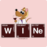 "Wine Periodic Table" - Women's T-Shirt  - LabRatGifts - 14