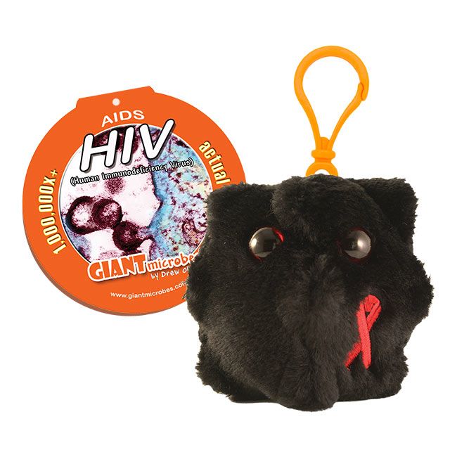 HIV Key Chain - GIANTmicrobes® Key Chain